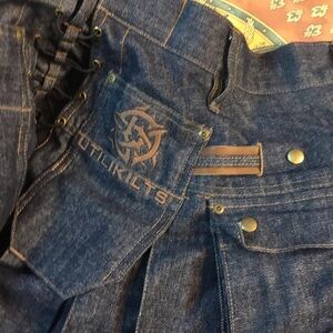 Utilikilt Men’s Denim Workman Kilt Size 30 Dark Blue Denim 21 .5 Length 100%